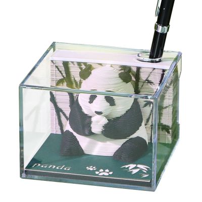Time Motif Panda Paper Art 2026 Calendar