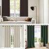 CAOBAOF Blackout Curtain with Grommets, 260 x 280 cm, Thermal Insulating, Black view 2