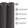 CAOBAOF Blackout Curtain with Grommets, 260 x 280 cm, Thermal Insulating, Black view 3