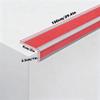 Stair Edge Profile, Self-Adhesive PVC Stair Protector, L-Shaped Step Edge Strip for Decorative Coverings, Indoor and Outdoor Use (Red) view 2
