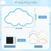 120 Cloud-Shaped Moderation Cards, Assorted Colors, with 120 Self-Adhesive Hook-and-Loop Sheets view 2