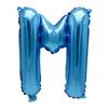40cm Blue Letter M Film Balloon for Wedding Birthday Party Decoration view 1