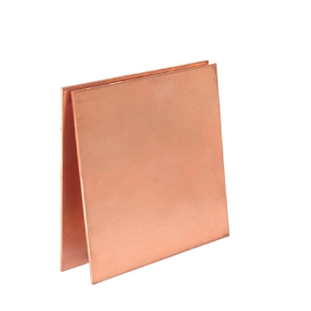T2 Copper Sheet Metal Plate for DIY Projects (0.5 mm Thick, 2 pcs, 50 × 100 mm)