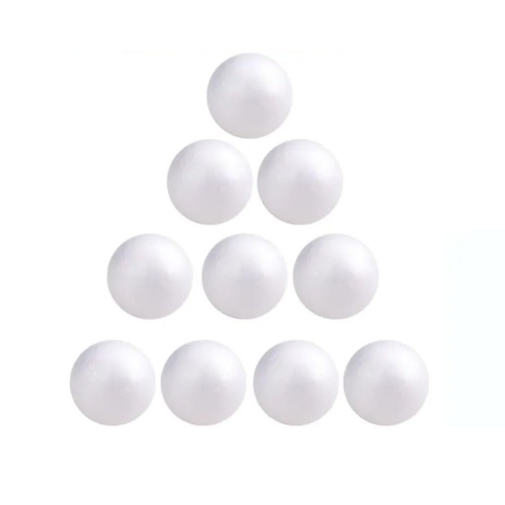 White Round Foam Balls, Mini Styrofoam Balls, 1 cm, 1.5 cm, 2.5 cm, 3 cm, 4 cm, 20 pcs