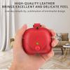 CasurvivePro Business PU Leather Case for Samsung Galaxy Buds Live/FE/Buds2/Pro, Anti-Drop Retro Case, Black view 3