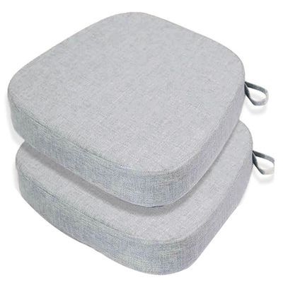 UWOBTN 2/4/6-Piece Chair Cushion Set, 40 x 38/43 x 40/43 x 42 cm, with Ties, Non-Slip, Washable