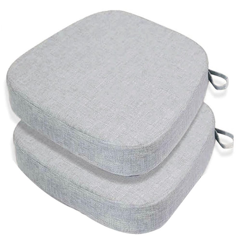 UWOBTN 2/4/6-Piece Chair Cushion Set, 40 x 38/43 x 40/43 x 42 cm, with Ties, Non-Slip, Washable