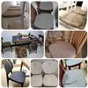 UWOBTN 2/4/6-Piece Chair Cushion Set, 40 x 38/43 x 40/43 x 42 cm, with Ties, Non-Slip, Washable view 2