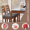 UWOBTN 2/4/6-Piece Chair Cushion Set, 40 x 38/43 x 40/43 x 42 cm, with Ties, Non-Slip, Washable view 3