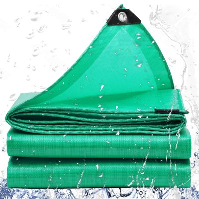 Waterproof PE Tarp 400 x 440 cm, 200 g/m², with 5 m Rope