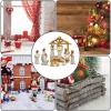 Christmas Nativity Scene, 12-Piece Jesus Set, Holy Family "Esser" Statue, Religious Holiday Decor, Handmade Miniature Figures, Traditional Indoor Display view 4