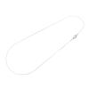 Vintageparts 304 Stainless Steel Snake Chain, Platinum Finish, 0.8 mm Wide, 45 cm Long view 1