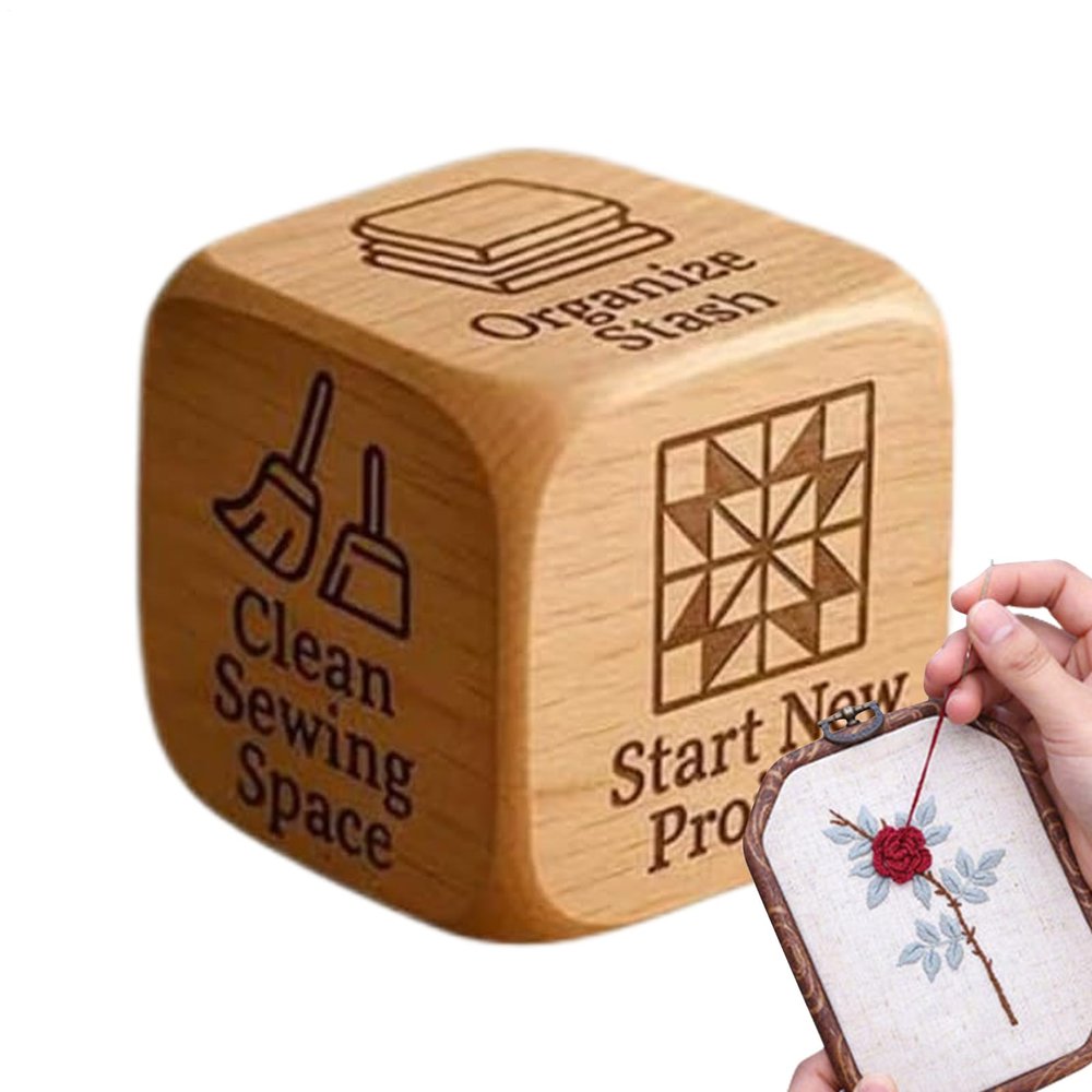 Quilter's Six-Sided Engraved Sewing Task Die