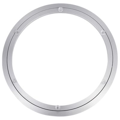 Heavy-Duty Swivel Plate, Lazy Susan Turntable Bearing, Aluminum Alloy, Silver, Multiple Sizes (12 cm)