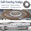 Heavy-Duty Swivel Plate, Lazy Susan Turntable Bearing, Aluminum Alloy, Silver, Multiple Sizes (12 cm) view 4