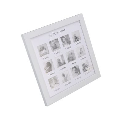 Xiuganpo Monthly Photo Frame for Newborns, White