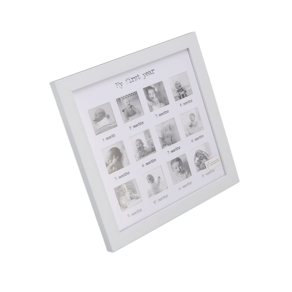 Xiuganpo Monthly Photo Frame for Newborns, White