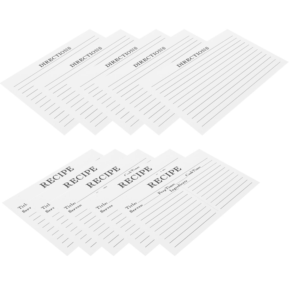 Recipe Note Cards, 50 Count, Paper, Compact for Christmas Celebrations