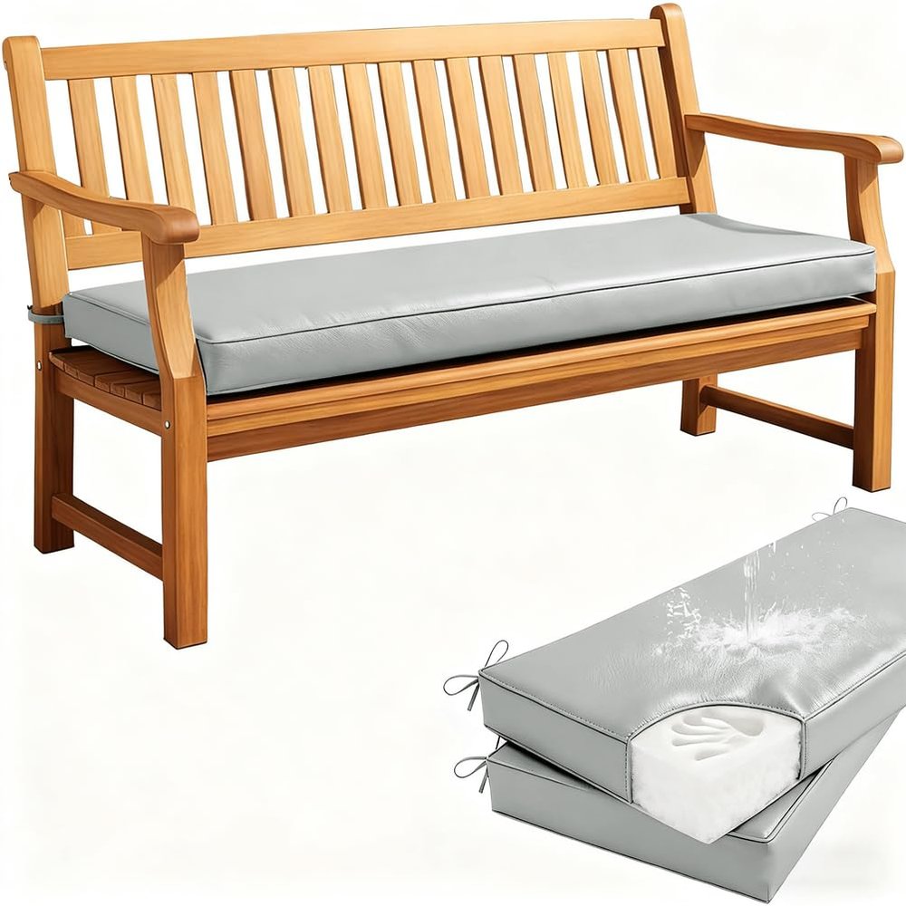 WLXFF Leather Bench Cushion, Washable, Removable, Non-Slip, 150 x 30 x 5 cm