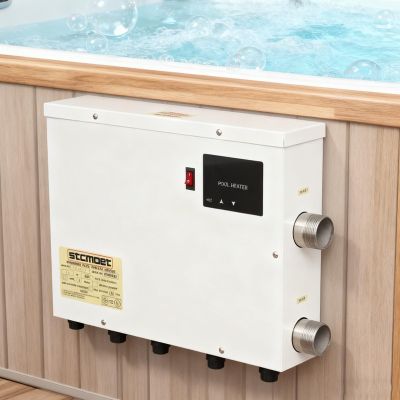 Aromaoveite Pool Water Heater, 5.5/9/11/15 kW Stainless Steel Electric Heater with Touchscreen, Adjustable Temperature, 15 kW