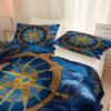 2-Piece Nautical Reversible Duvet Cover Set, 135 x 200 cm, with Pillowcase view 4