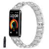 Bdsidy Metal Band for Huawei Band 8/9/10, Stainless Steel Replacement Watch Strap, Silver view 2