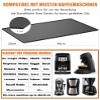 48 x 30 cm Silicone Mat for Coffee Machines with Raised Edge, Black view 2