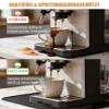 48 x 30 cm Silicone Mat for Coffee Machines with Raised Edge, Black view 4
