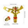 Jenngaoo Lawn Sprinkler, 1/2-Inch, 360° Impact Sprinkler, Zinc Alloy view 4