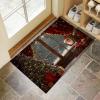 CEDNXOER Christmas Doormat, 50 x 80 cm, Red Non-Slip Indoor Holiday Mat view 1