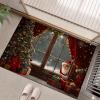 CEDNXOER Christmas Doormat, 50 x 80 cm, Red Non-Slip Indoor Holiday Mat view 4
