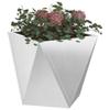 vidaXL Planters 2 pcs. Silver 50 x 50 x 50 cm Stainless Steel view 1