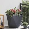 vidaXL Planter Anthracite 50 x 50 x 50 cm Steel view 2