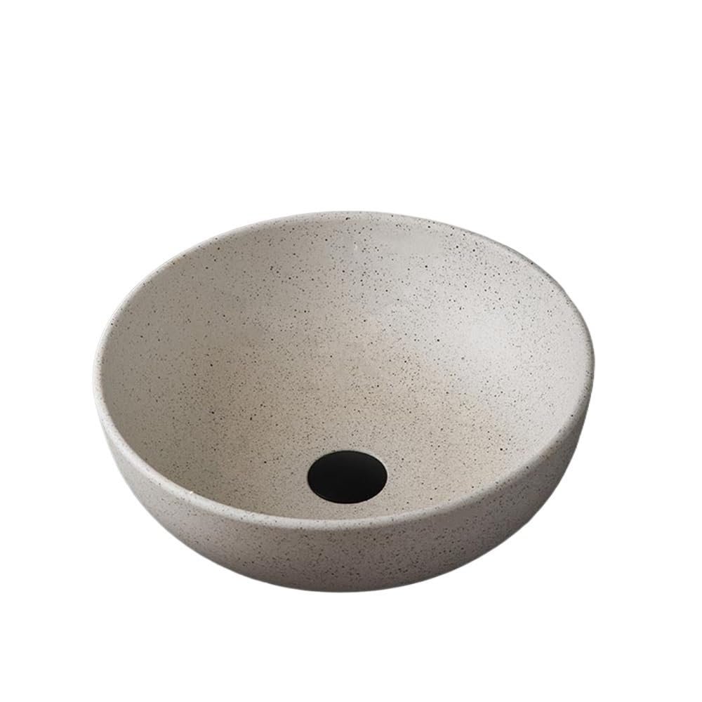 Zhaoj24-05 Round Ceramic Vessel Sink, Single Basin