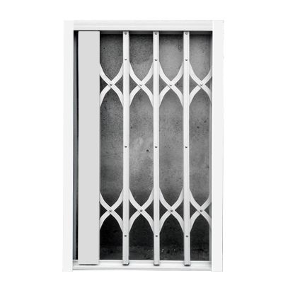 High-Performance Telescopic Folding Window Security Grille for Exterior Windows, Offices, Hotels, Homes, Balconies, and Kitchens (120 x 130 cm / 47.2 x 51.2 in)
