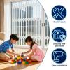 High-Performance Telescopic Folding Window Security Grille for Exterior Windows, Offices, Hotels, Homes, Balconies, and Kitchens (120 x 130 cm / 47.2 x 51.2 in) view 3