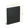 HPL Panel 25 x 140 cm, 10 mm Thick, Black view 4