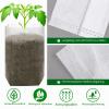 Plant Grow Bags, 200-Pack Biodegradable Nonwoven Seedling Bags, 14 x 16 cm view 3