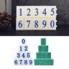 PANGBOER Set of 10 Removable Number Stamps, 0-9, for Kids and Adults view 2