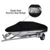 420D Oxford Cloth Boat Cover, Waterproof and UV-Resistant, for 14–16 ft V-Hull Boats view 4