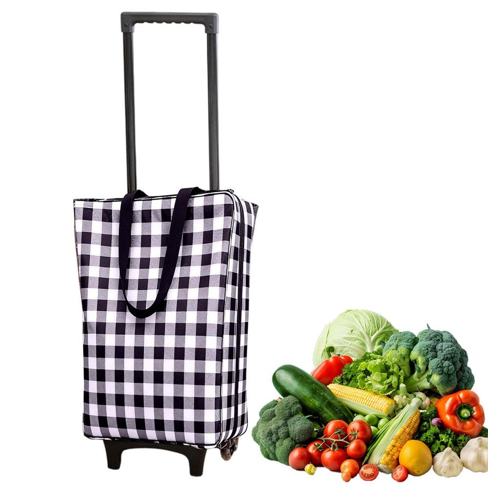 Foldable Shopping Trolley with High Load Capacity