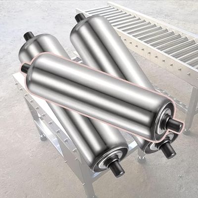 Stainless Steel Conveyor Rollers, 60 mm Diameter, 200 mm Length