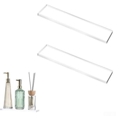 Transparent Acrylic Medicine Cabinet Shelves with Layered Design for Maximized Storage (2)