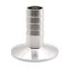 1-Piece Sanitary Hose Connector Fitting, 6–76 mm Outer Diameter, with 50.5/76 mm Tri-Clamp Ferrule, SS304 (10 mm × Ferrule 25.4) view 1