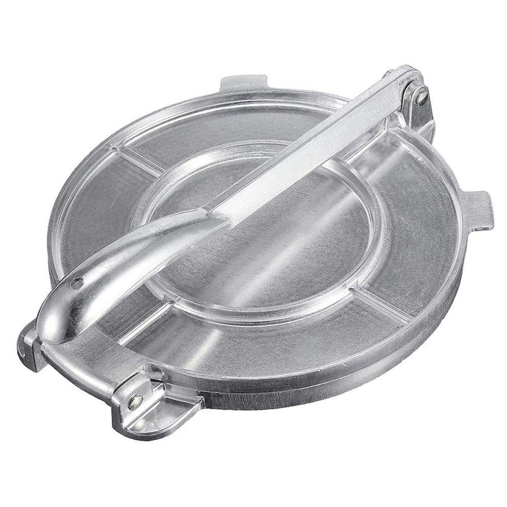 Aluminum Alloy Tortilla Press with Foldable Handle, Flour Tool for Making Corn Tortillas, DIY Baking Accessory