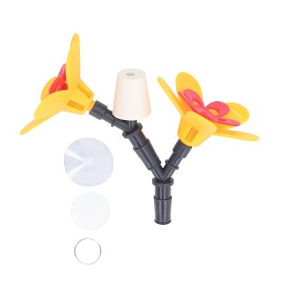 Bonbela DIY Hummingbird Feeder Set, Bottle Recycling, Flower Decoration, Suction Cups, Outdoor Use (#2)