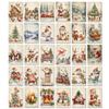 ARTFAVES Christmas Watercolor Postcard Set – 30 Animal and Holiday Designs, A6 view 1