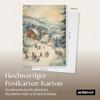 ARTFAVES Christmas Watercolor Postcard Set – 30 Animal and Holiday Designs, A6 view 2