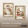 ARTFAVES Christmas Watercolor Postcard Set – 30 Animal and Holiday Designs, A6 view 3