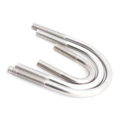 4-Piece M10 U-Bolts, 304 Stainless Steel, M10 × 42 mm